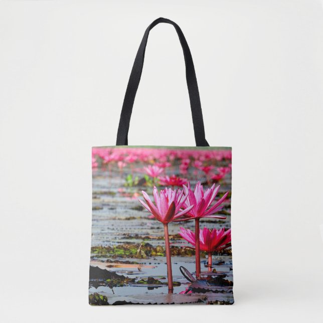 Tote Bag Thailand - Kumphawapi Lotus Lake (Devant)