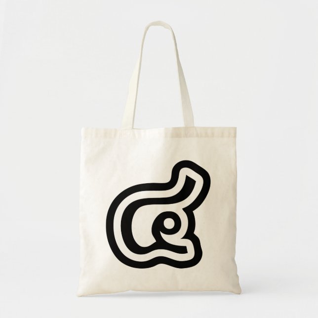 Tote Bag Thaïlande Numéro 4 / Quatre / ๔ (Voir/Si) Script t (Devant)