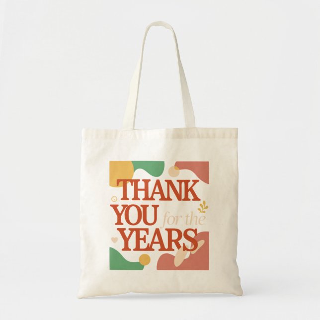 Tote Bag Thank You for the Years - Valentine's Gift (Devant)