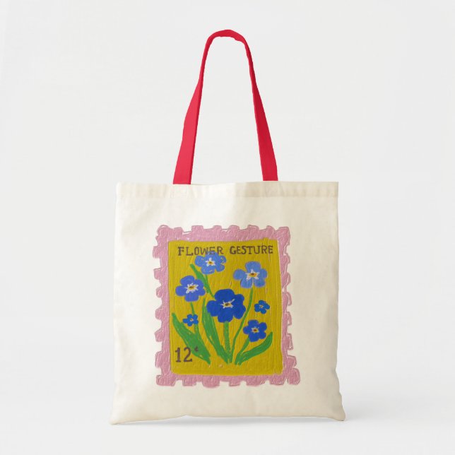 Tote Bag The 12 Cent Flower Gesture (Devant)