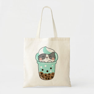 Tote Bag Thé à bulles aux chats