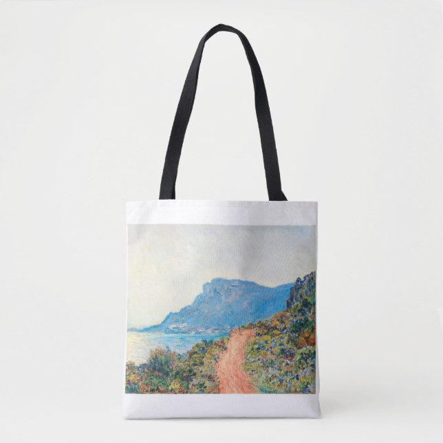 Tote Bag The Corniche Landscape by Claude Monet (Devant)
