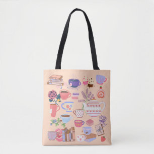 Tote Bag Thé et livres