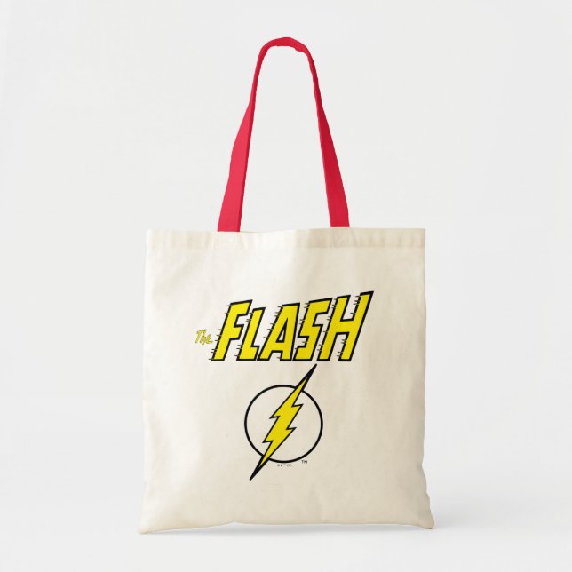 Tote Bag The Flash Name & Lightning Bolt Logo (Devant)