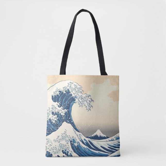 Tote Bag The great wave off kanagawa painting reproduction  (Devant)