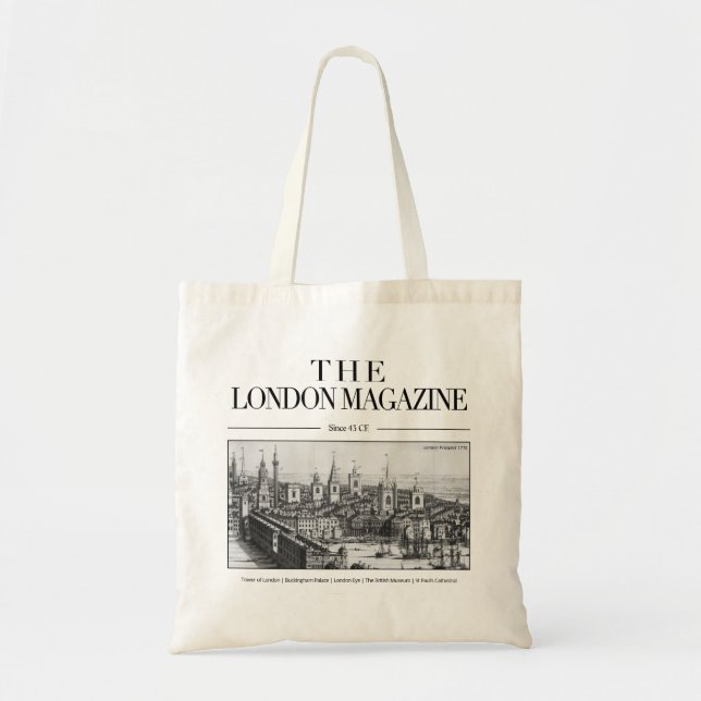 Tote Bag The London Magazine Bag, Historic City London (Devant)