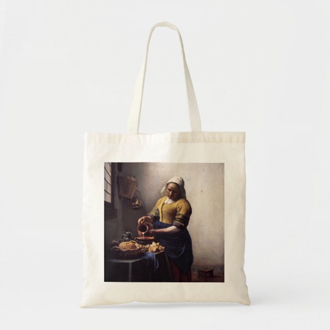 Tote Bag The Milkmaid by Johannes Vermeer (Devant)