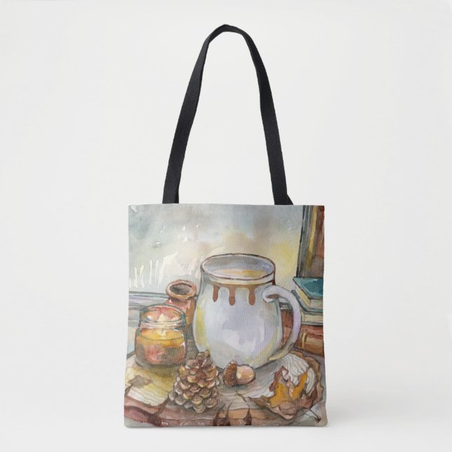 Tote Bag Thé par la fenêtre (Devant)