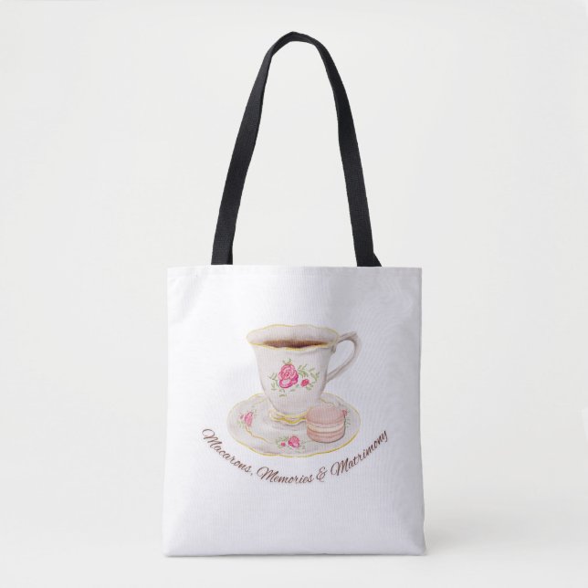Tote Bag Thé Party Élégant Mariage Cérémonie Enterrement de (Devant)