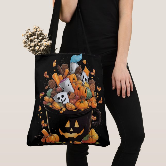 Tote Bag The Tale of the Talking Pumpkin (De près)