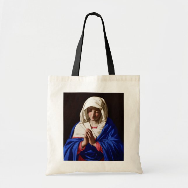 Tote Bag The Virgin in Prayer, Sassoferrato (Devant)
