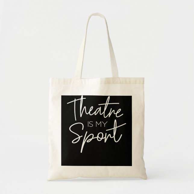 Tote Bag Théâtre Cadeaux Théâtre Est Mon Acteur Musical Spo (Devant)