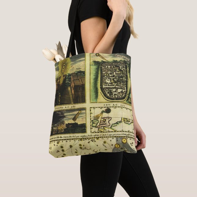 Tote Bag Théâtre Cometicum Comets par Stanislaw Lubieniecki (De près)