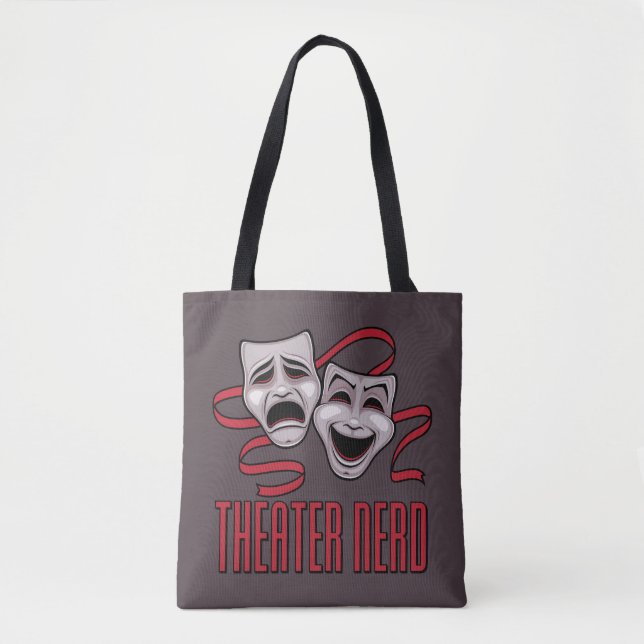 Tote Bag Théâtre de Comédie et de Tragédie Nerd (Devant)