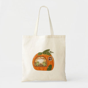 Tote Bag Théâtre de thé grenouille Cottagecore dans l'art d