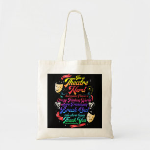 Tote Bag Théâtre Nerd Musical Broadway Acteur Théâtre Thesp
