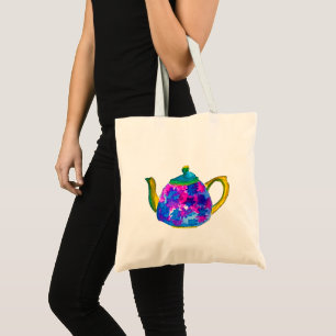 Tote Bag Théière à aquarelle