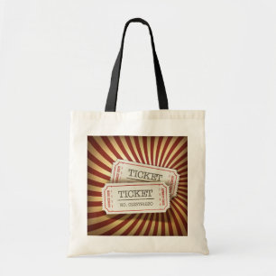 Tote Bag Thème de carnaval de talon de billet à l'ancienne