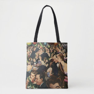 Tote Bag Thème de fête élégante Hollywood Vintage avec ball