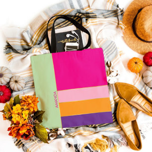 Tote Bag Thème de motif coloré chic et stylé 