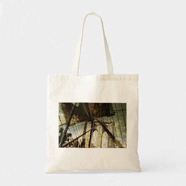 Tote Bag Thème de pont de Brooklyn (Devant)