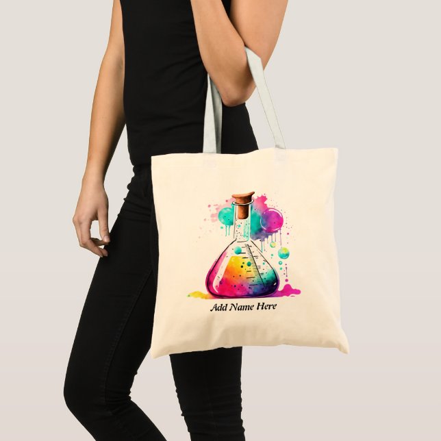 Tote Bag Thème du laboratoire de sciences modernes (Devant (produit))