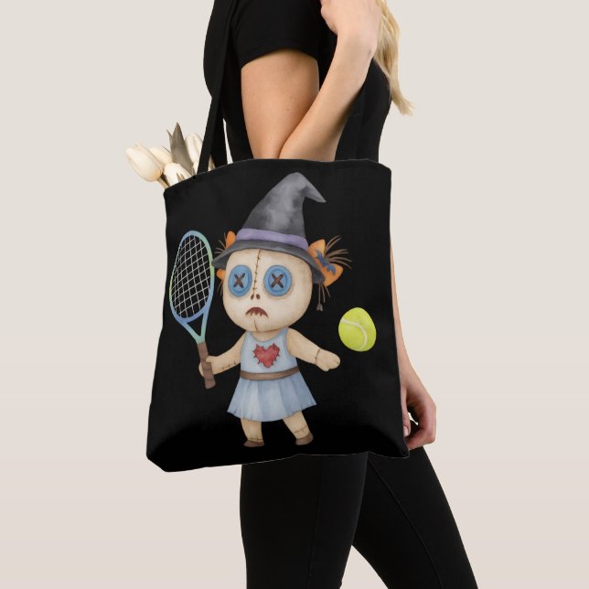 Tote Bag Thème du Tennis Halloween (De près)
