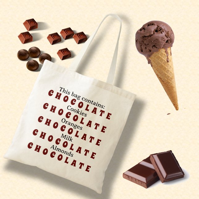 Tote Bag Thème Foodie au chocolat (Créateur téléchargé)