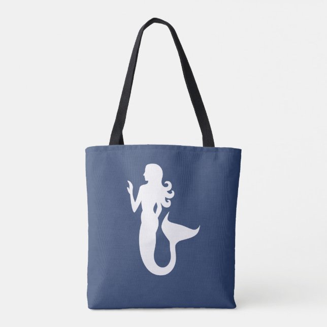 Tote Bag thème marin mignon MERMAID | (Dos)
