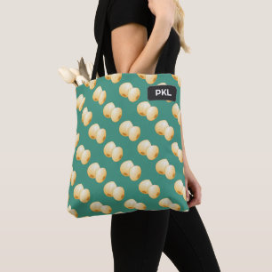 Tote Bag Thème Piquets d'oignons pelés - n'importe quel nom