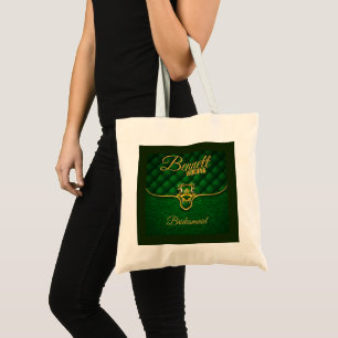 Tote Bag Thème Royal Dark Green et Gold