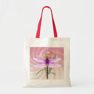 Tote Bag Thème surréaliste des années 60 Libellule
