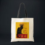 Tote Bag Theophile Steinlen - Le Conversation Noir Vintage<br><div class="desc">Poster vintage pour une visite du Conversation Noir (Chat noir) - Le théophile Alexandre Steinlen,  1896</div>