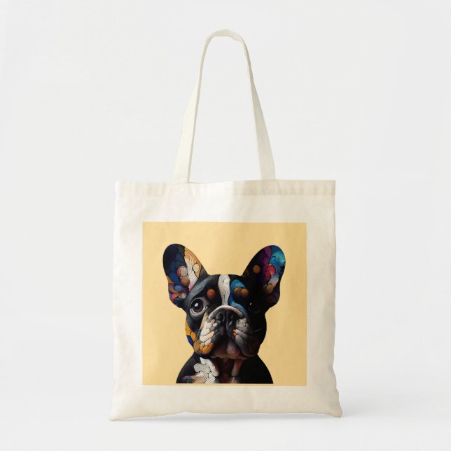 Tote Bag Théorie des couleurs Frenchie (Devant)