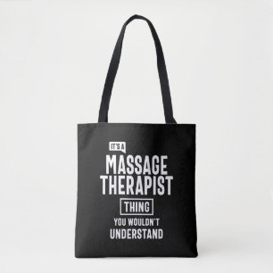 Tote Bag Thérapeute de massage Titre du travail Cadeau