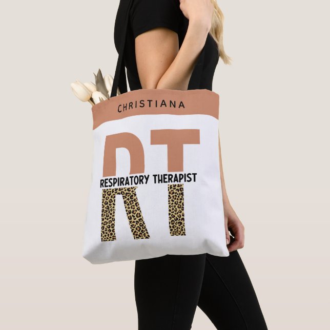 Tote Bag Thérapeute respiratoire personnalisée Don RT (De près)