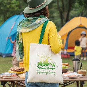 Tote Bag Thérapie de la nature Camping familial personnalis