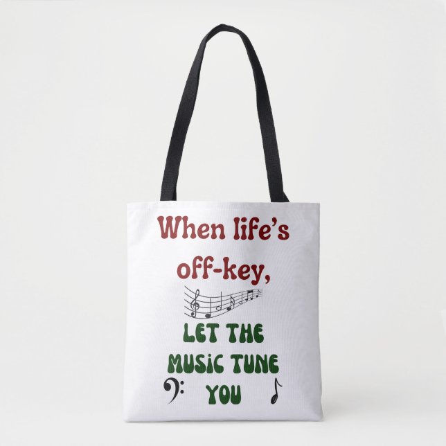 Tote Bag Thérapie musicale : (Devant)
