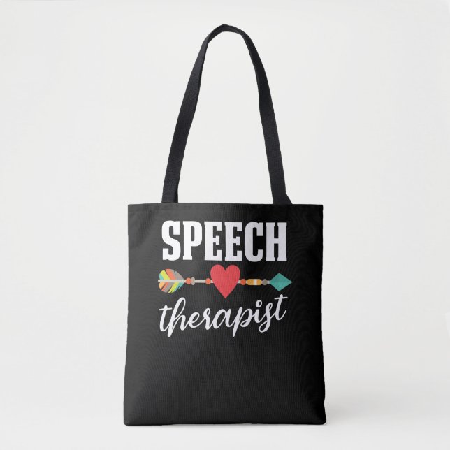 Tote Bag Thérapie vocale Pathologiste du langage SLP (Devant)