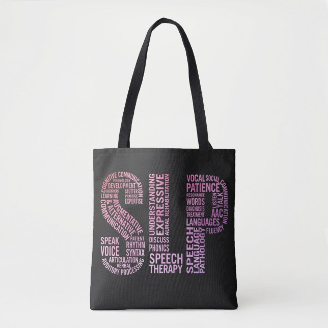 Tote Bag Thérapiste de la parole SLP (Devant)