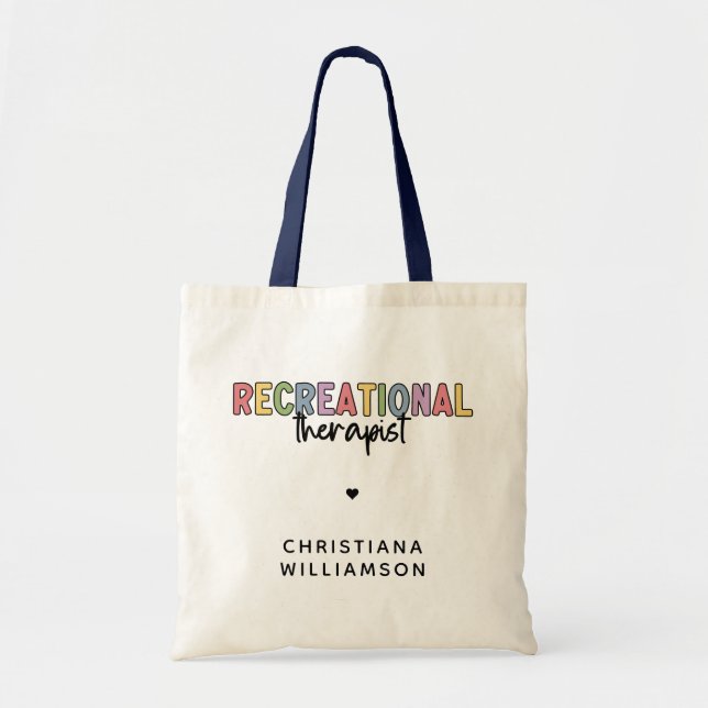 Tote Bag Thérapiste récréatif personnalisé (Devant)
