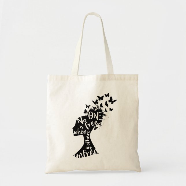 Tote Bag Thêta NU XI Fourre-tout "Unfree" (Devant)