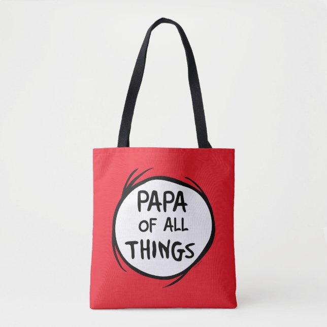 Tote Bag Thing One Thing Two - Papa de toutes choses (Devant)