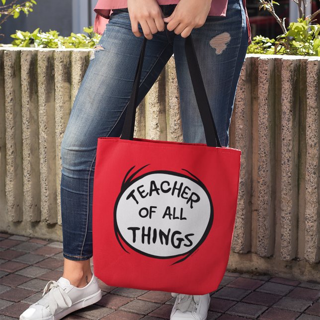 Tote Bag Thing One Thing Two - Professeur de toutes les Cho (Person holding tote bag)