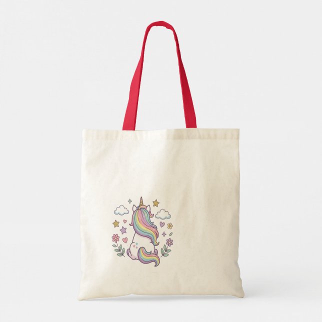 Tote Bag This is a bag with a cute unicorn. (Dos)