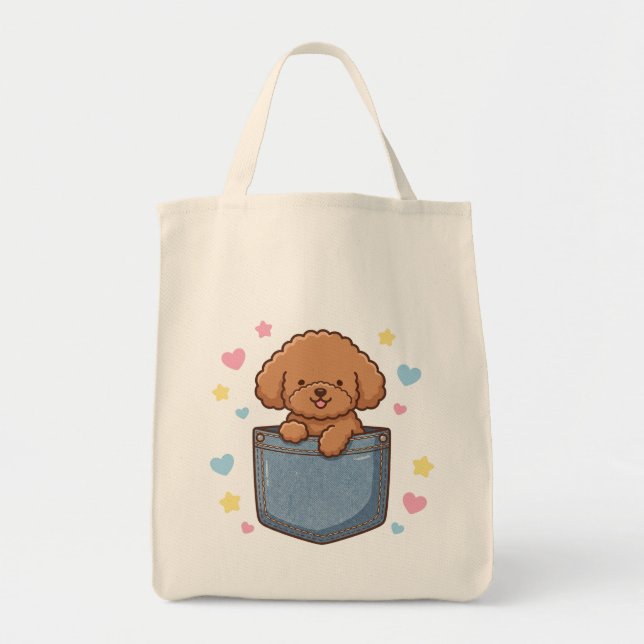 Tote Bag This is a poodle bag that makes going out more (Devant)