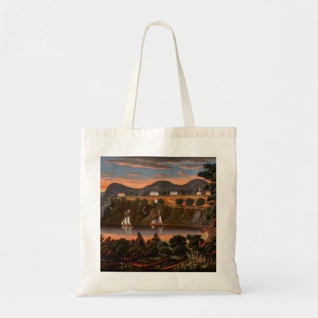 Tote Bag Thomas Chambers Vue de la rivière Hudson à l'ouest (Devant)
