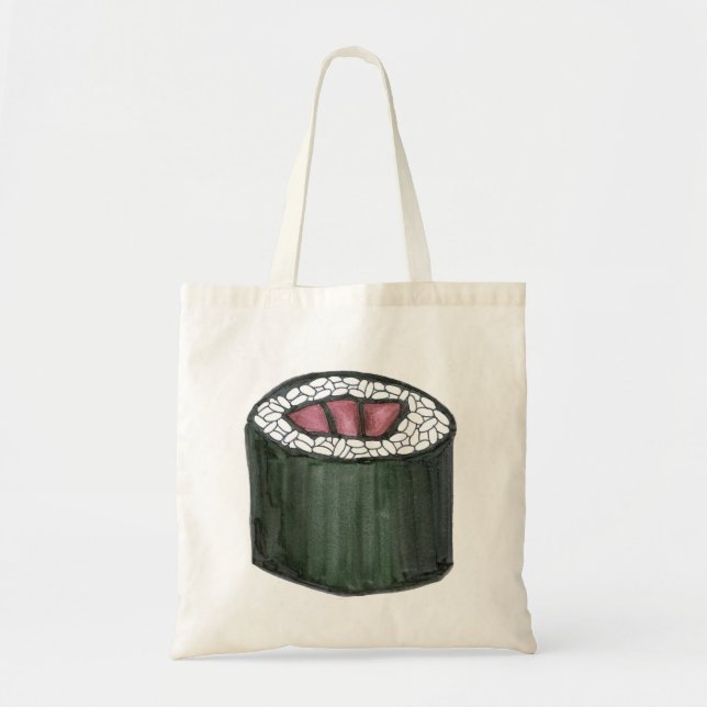 Tote Bag Thon Sushi Roll Japonais Nourriture Maki Poisson F (Devant)