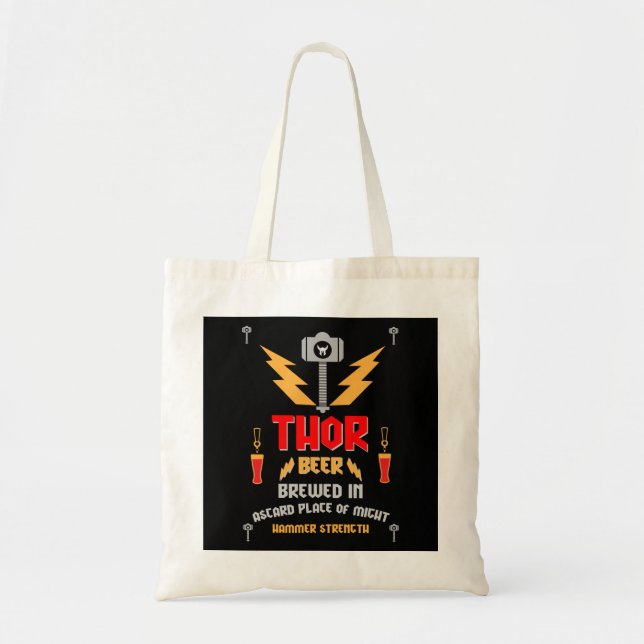 Tote Bag Thor Bière Paganisme germanique (Devant)