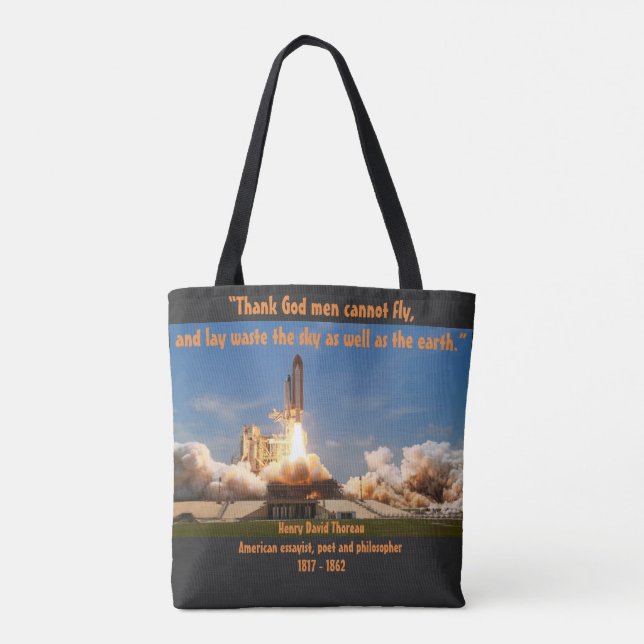 Tote Bag Thoreau Cote, Vol humain (Dos)